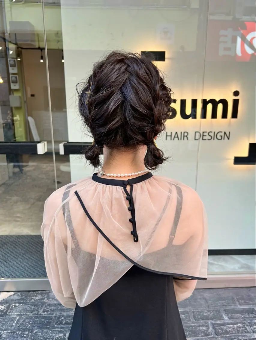 ショート カラー ヘアアレンジ 「sumi」 AMIのヘアスタイル