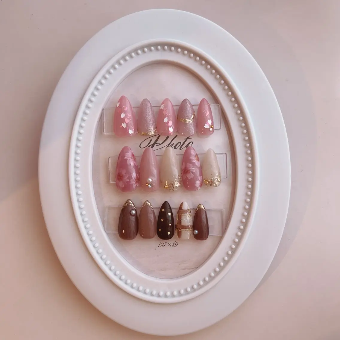 ネイル 春ネイル バレンタイン ハンドネイル nail salon pearのネイルデザイン