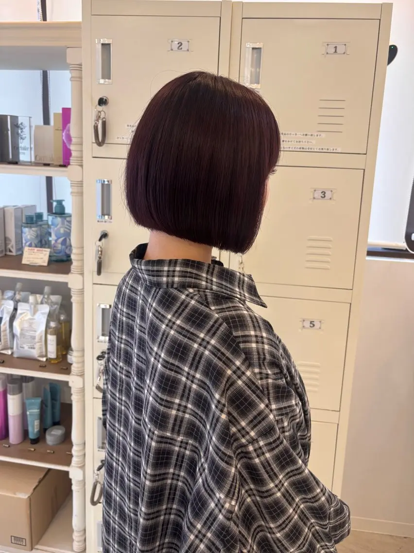ミディアム ボブ カット ヘアカラー トリートメント にゅーかわいいヘア♡ おがわゆいり౨ৎのヘアスタイル