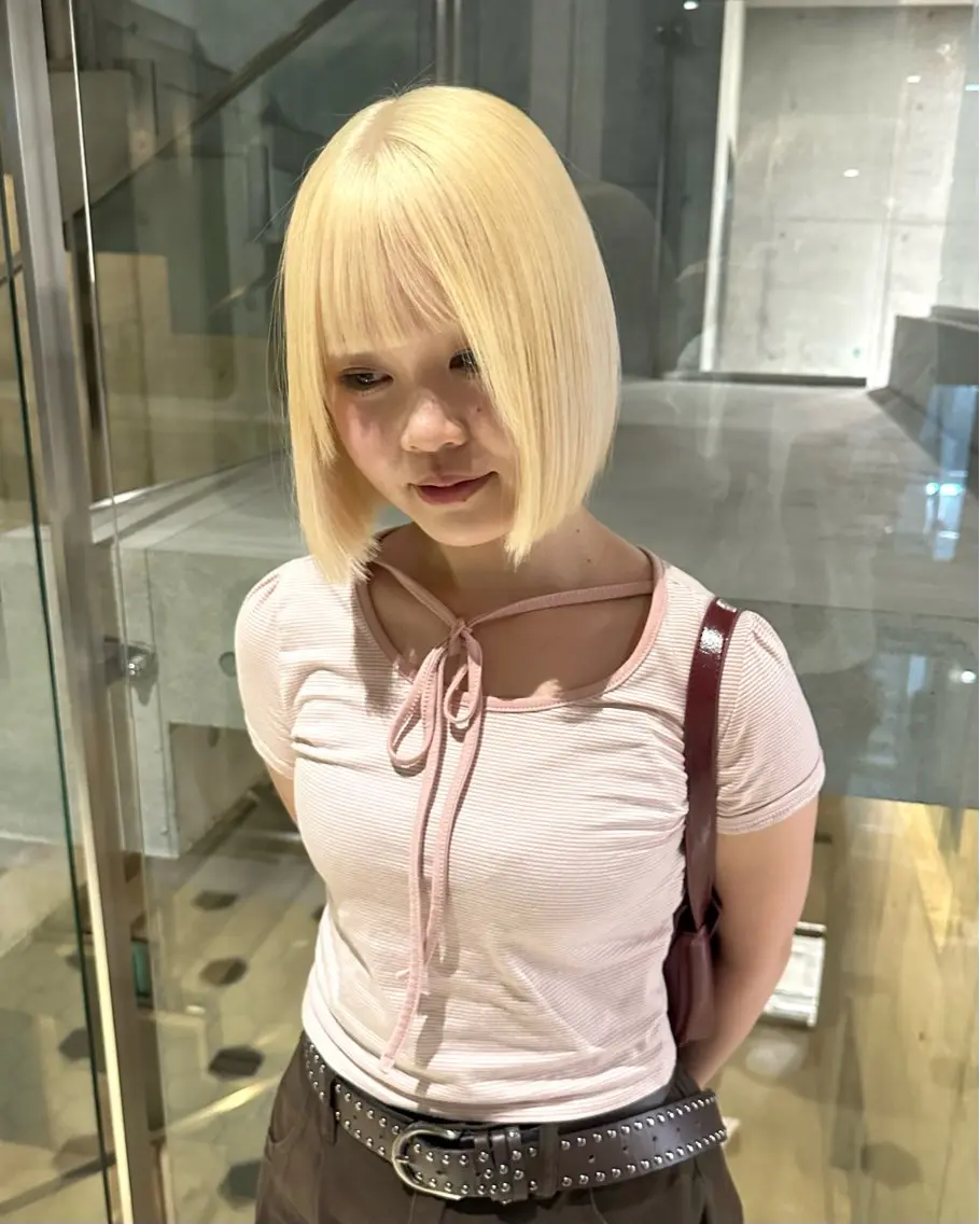 ショート ヘアカラー トリートメント ササキカズマ〻透明感 〻色落ち〻赤み消しのヘアスタイル