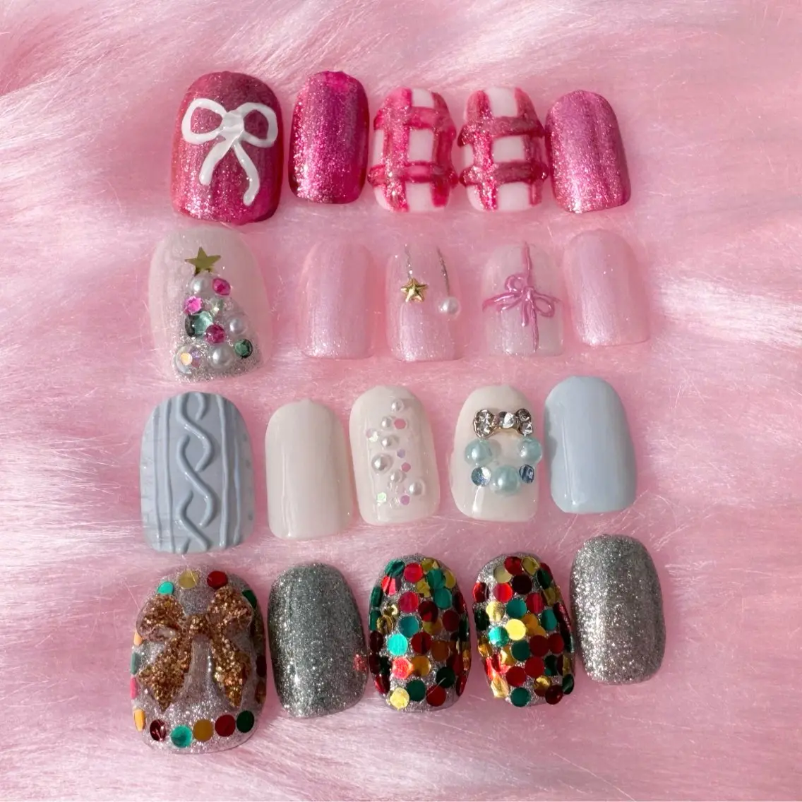 ネイル 冬ネイル クリスマス RIEKO🍒 ワンホン♡推しネイルのネイルデザイン