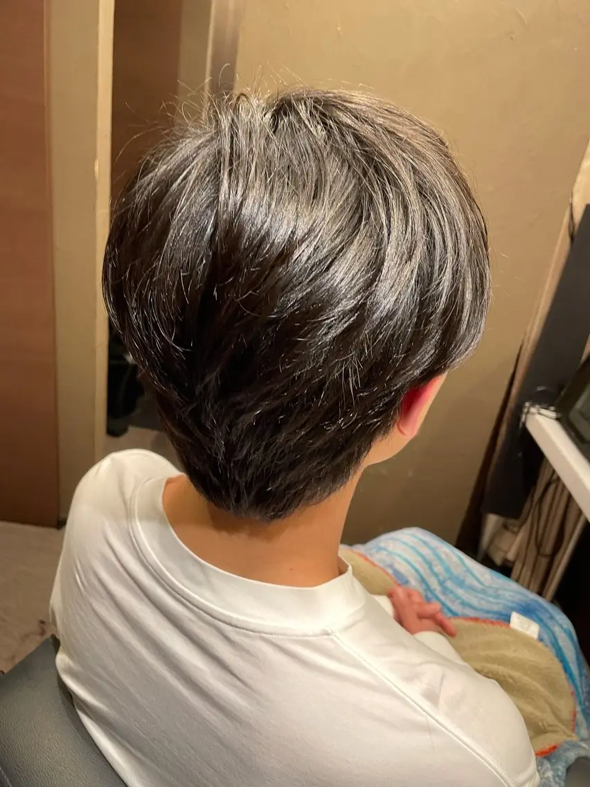 ショート メンズ メンズ韓国風 韓国風ヘア カット ヘアセット 顔周りだけで垢抜ける レイヤー/小池 祐のヘアスタイル