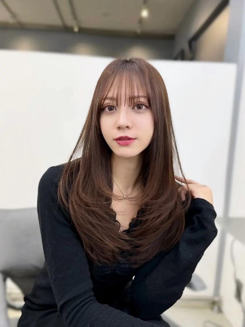 ロング カラー カット 縮毛矯正 トリートメント 🦋韓国系指名No1 店長/圓山 祐也🦋のヘアスタイル