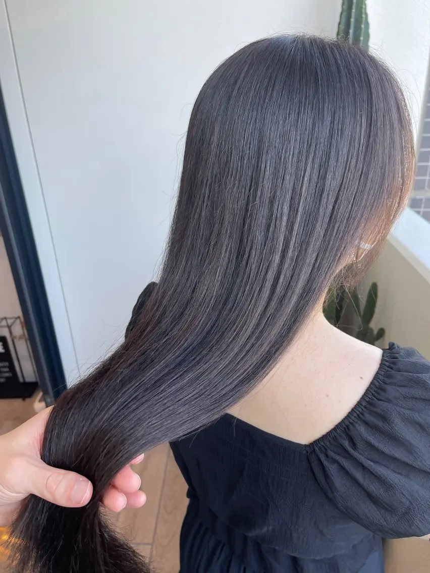 ロング カラー 透明感カラー ヘアカラー ブリーチ✨/似合わせ カラー🎀/Yuzuのヘアスタイル