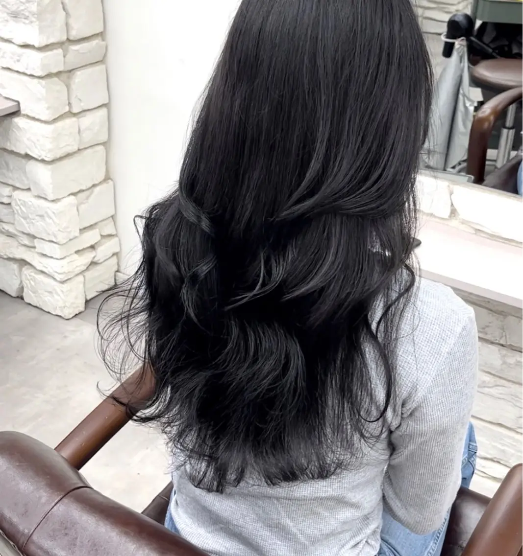 ロング カラー カット ヘアカラー トリートメント 天王寺韓国ヘア/ 髪質改善/小山歓実のヘアスタイル