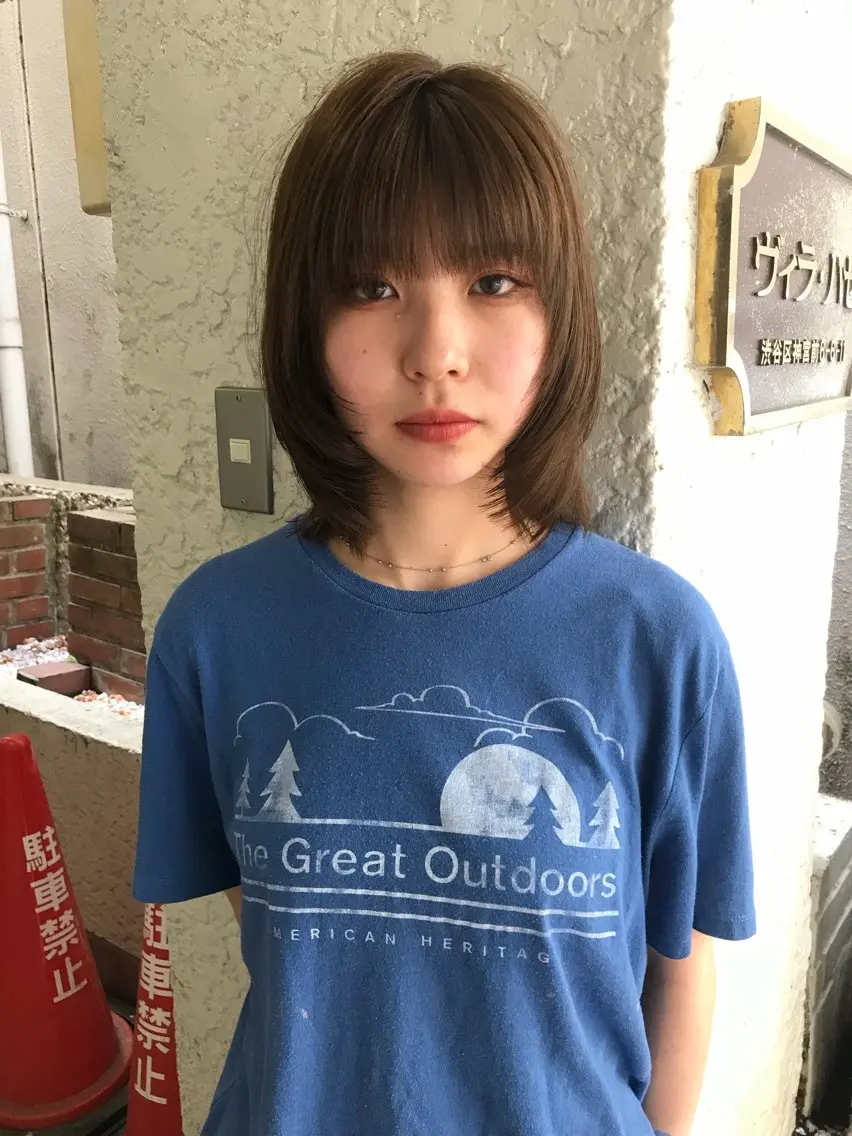 カラー カット ヘアカラー トリートメント 赤み消しカラー/ ナチュラル/トモキのヘアスタイル