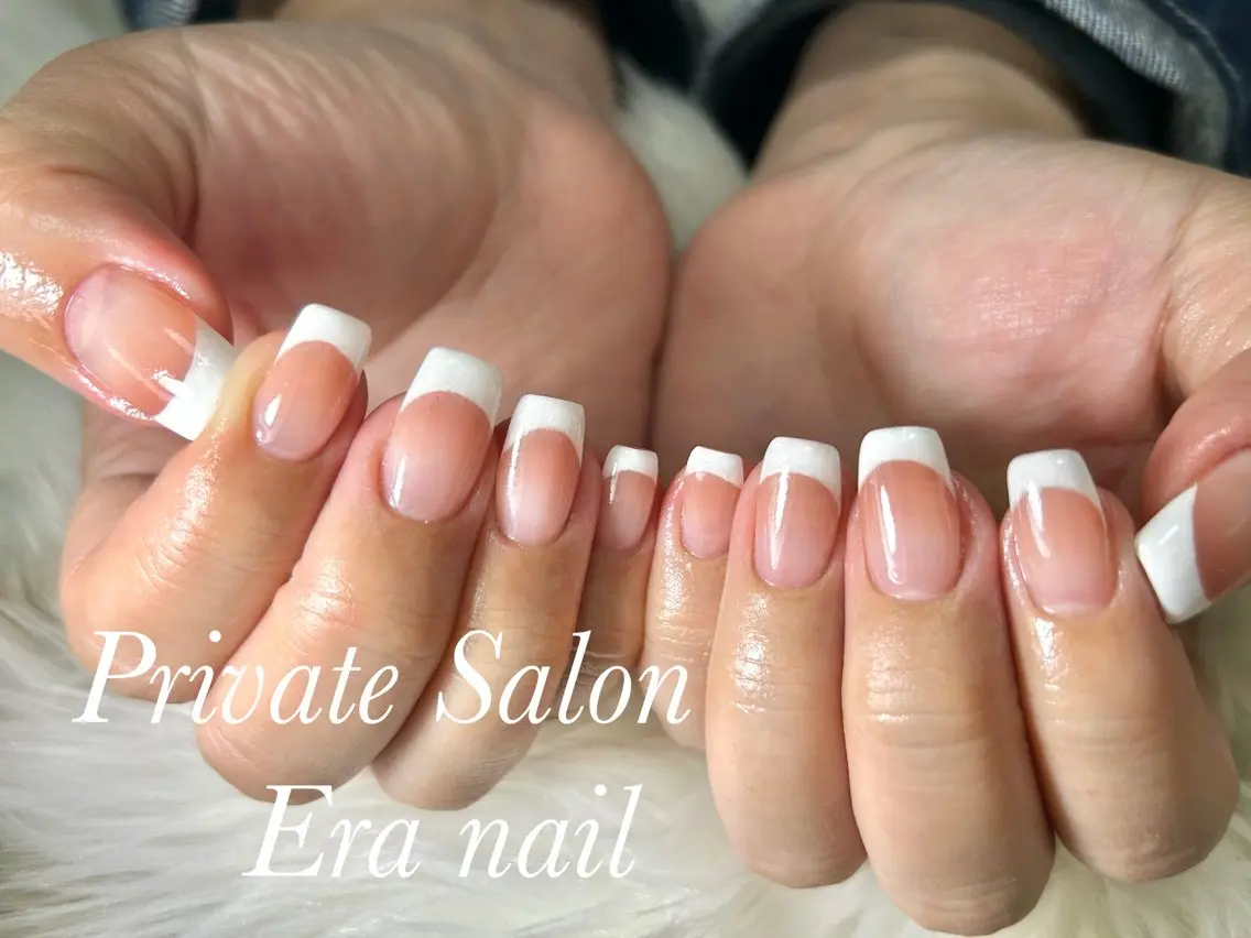 ネイル フレンチネイル グラデーション Era nailのネイルデザイン