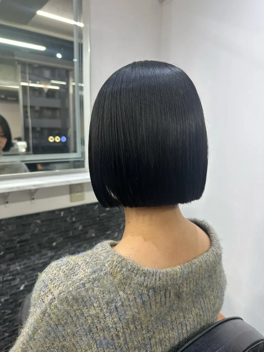 ショート カット トリートメント 髪質改善⭐️縮毛矯正 中野⭐️Rinaのヘアスタイル