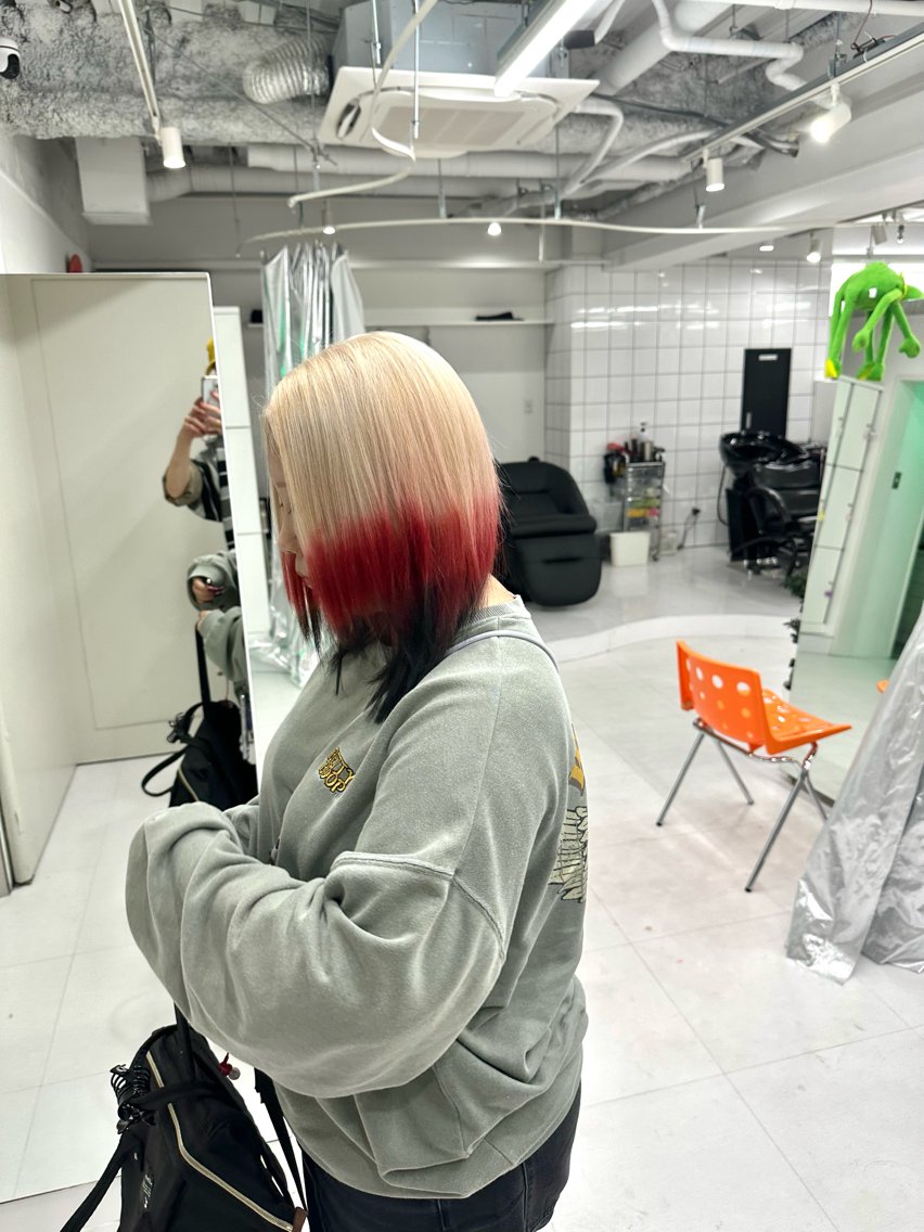 ミディアム カラー GEAR./暖色 カラー/HAYATOのヘアスタイル