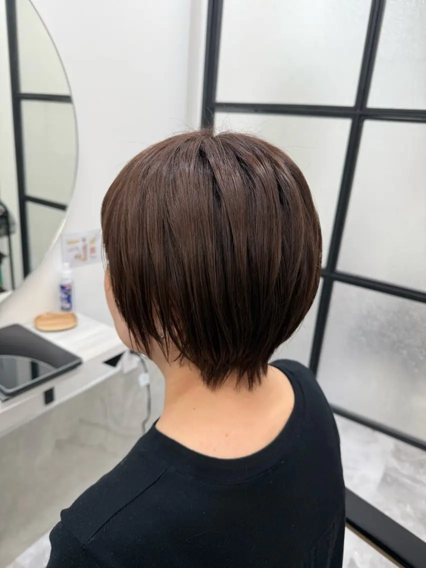 ショート カラー ブラウンカラー 髪質改善 Chihiro🫧のヘアスタイル