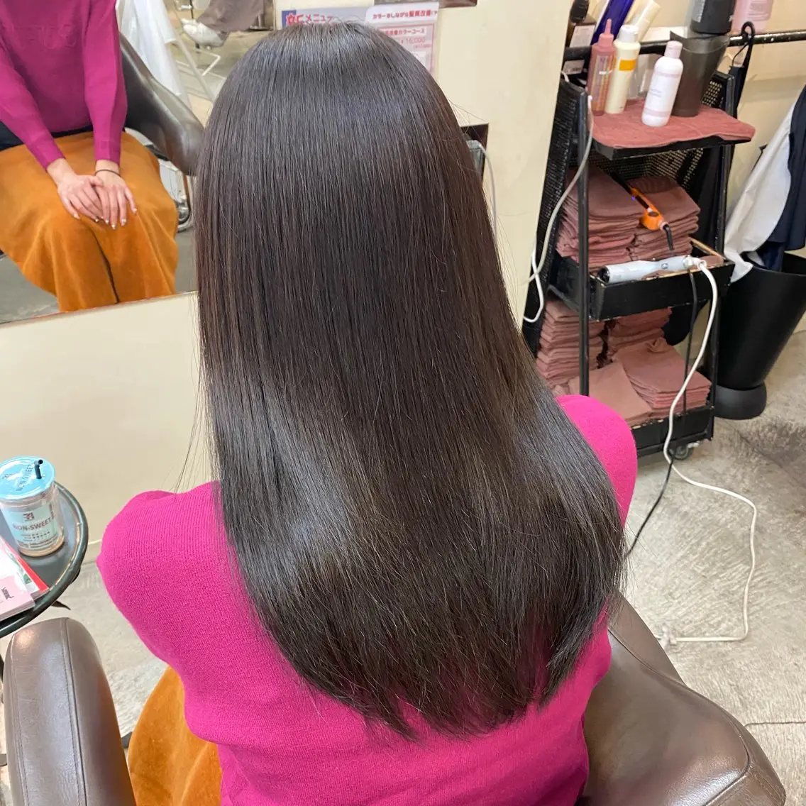 ロング カラー 髪質改善 トリートメント ウチダ ユウヤのヘアスタイル