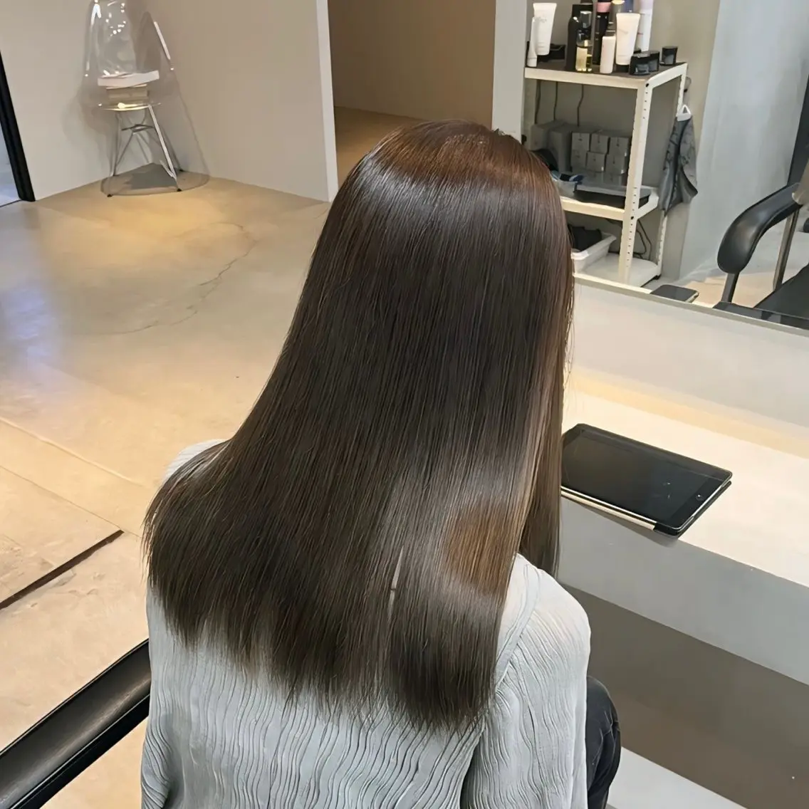 セミロング カット トリートメント 【レイヤー×透明感 カラー】mayaのヘアスタイル