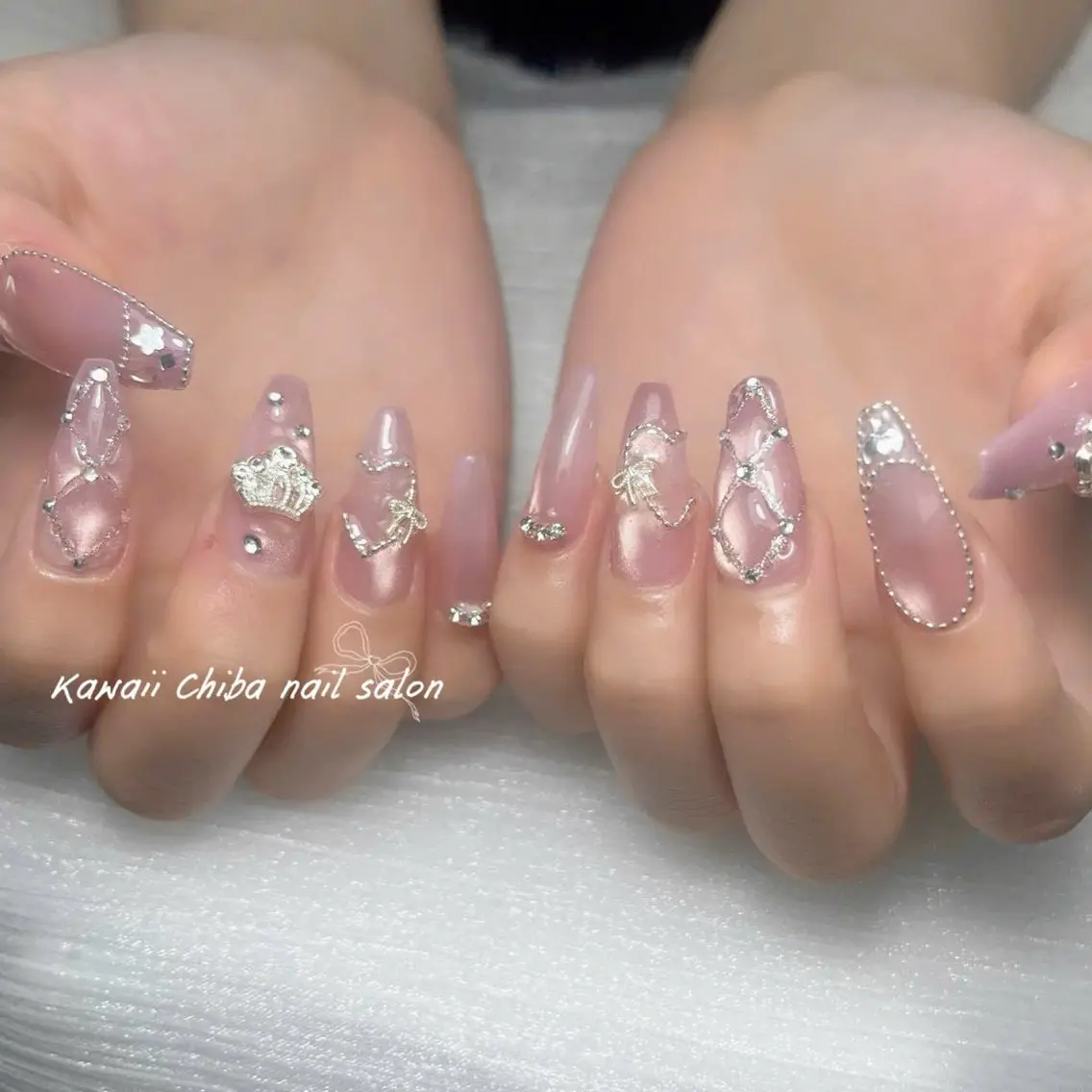 ネイル チークネイル ドット フットネイル フレンチネイル 韓国ネイル Kawaii _Nailのネイルデザイン
