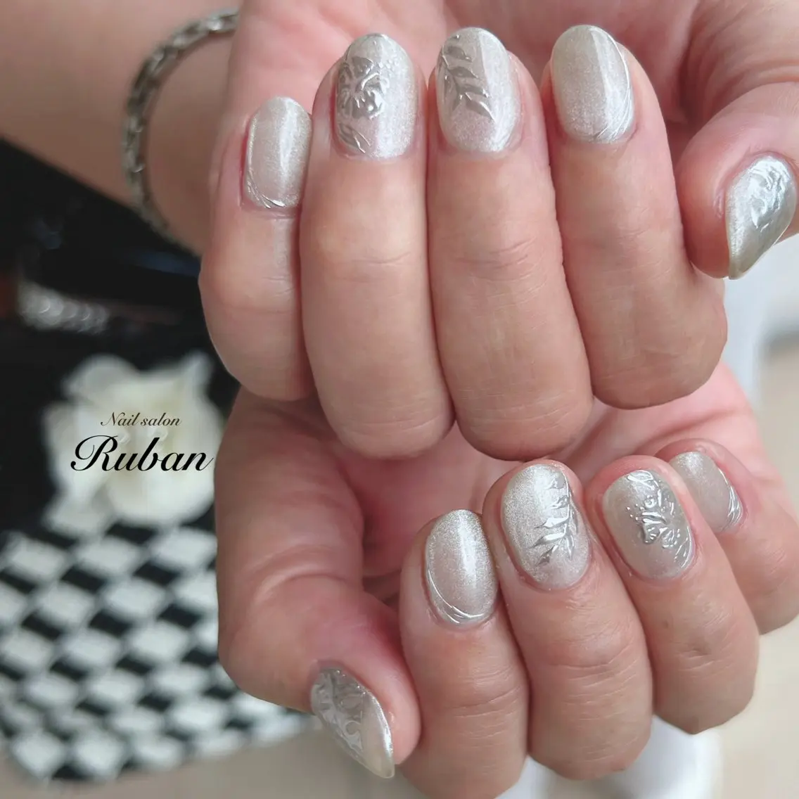 ネイル マグネットネイル Nail salon Rubanのネイルデザイン