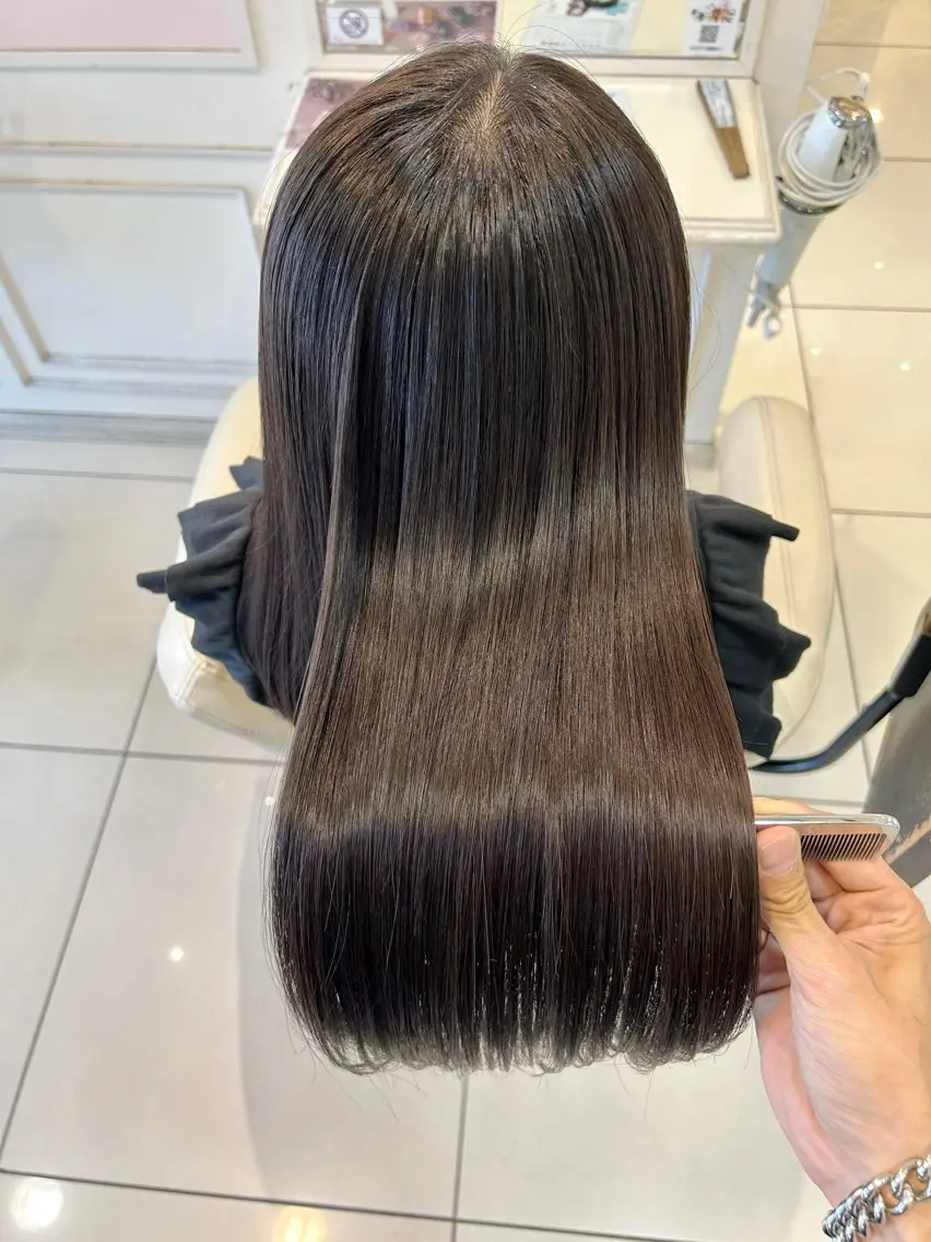 セミロング 縮毛矯正 カット 縮毛矯正 トリートメント 高橋 佑のヘアスタイル