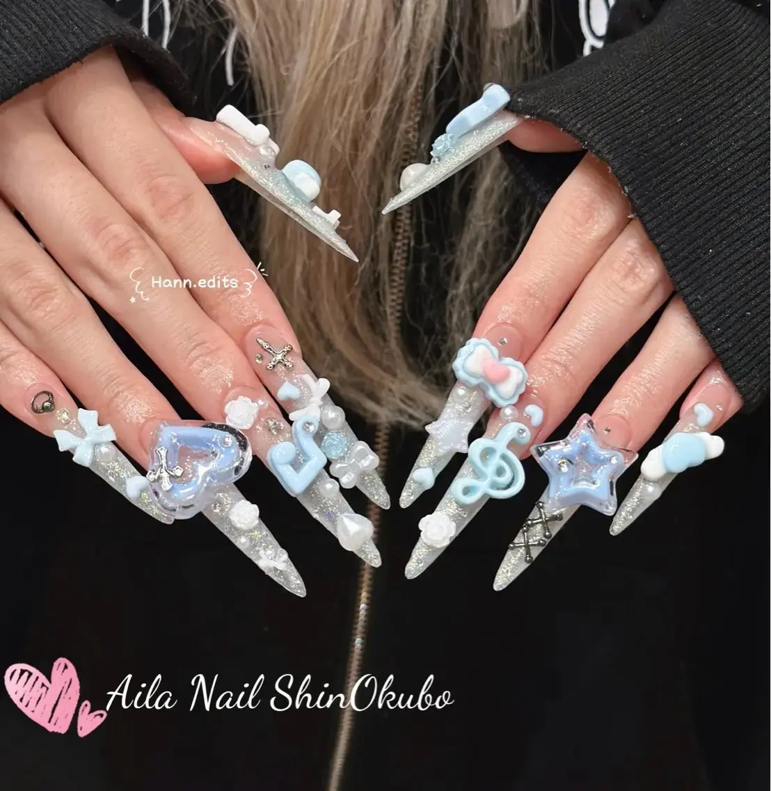 ロング Aila Nail Shinokuboのネイルデザイン
