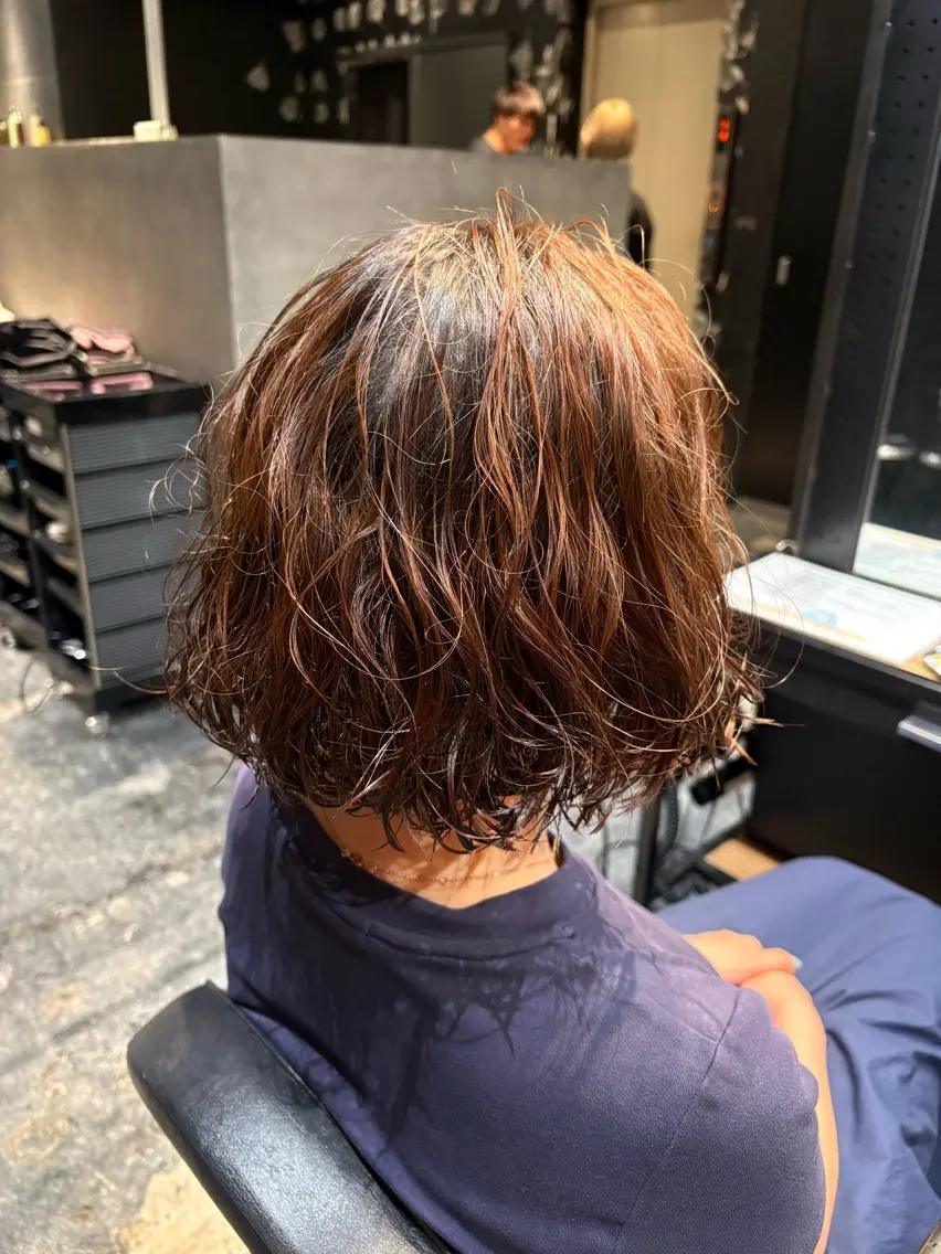 ショート パーマ パーマ ［レディースカット /ショート］はるのりのヘアスタイル