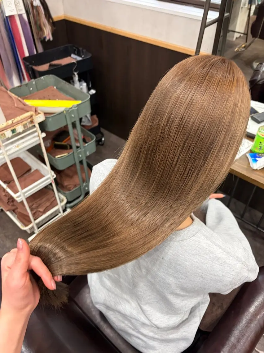 【初回】ブリーチダブルカラー➕髪質改善トリートメント✨️の写真