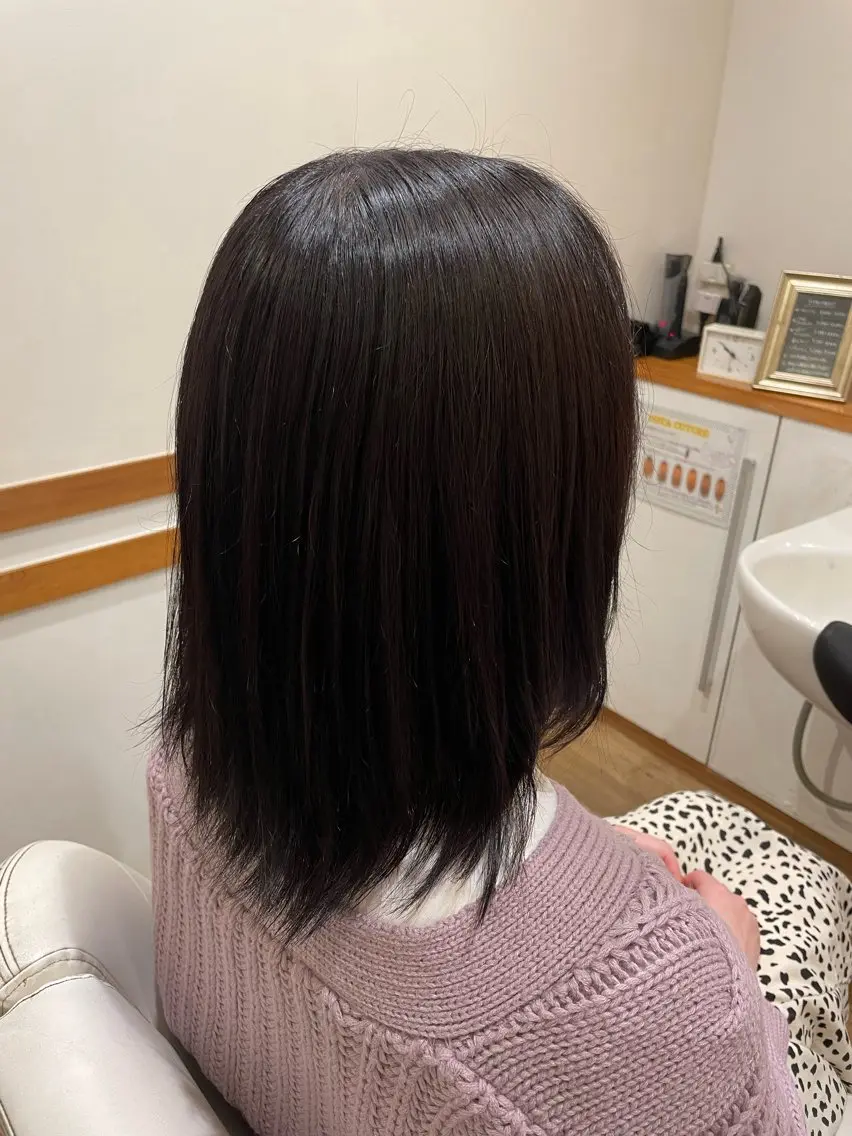 ミディアム カラー グレージュ ラベンダーカラー ラベンダーグレージュ ラベンダーグレー ROSSO川口店 キクチのヘアスタイル