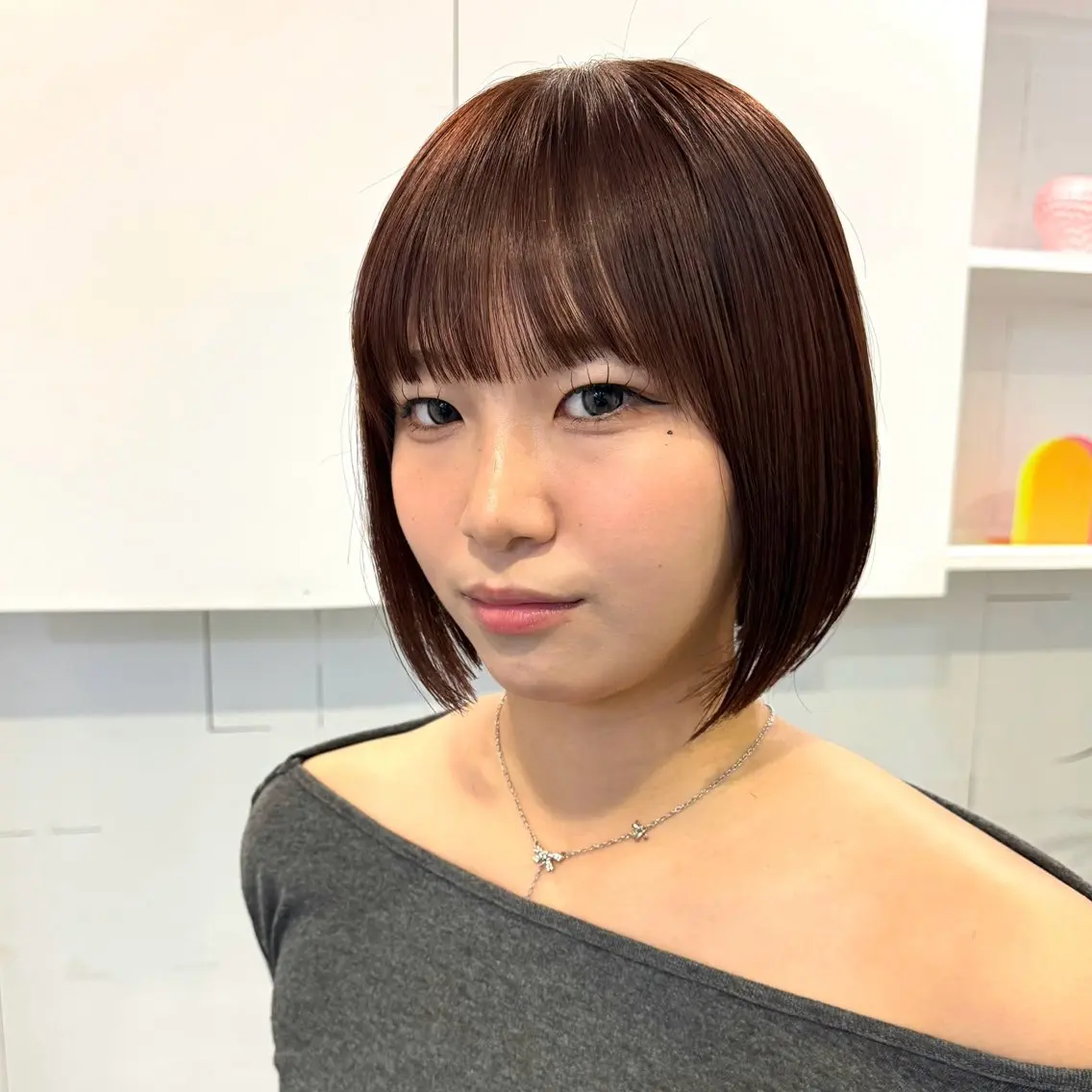 ミディアム 【新潟/ボブとカラー は僕】あいる🫧のヘアスタイル