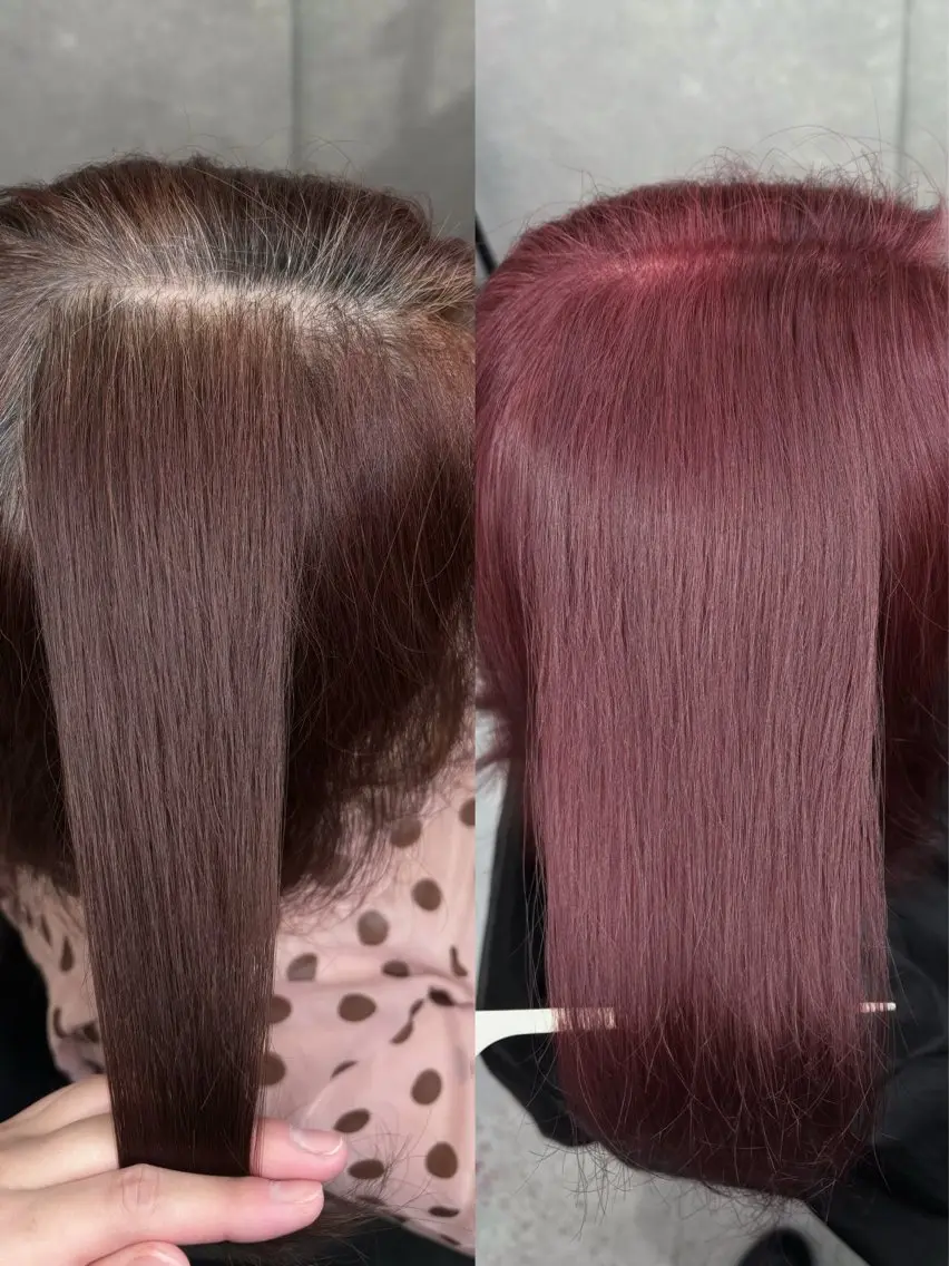 カラー ヘアカラー トリートメント 伊藤 陽菜のヘアスタイル