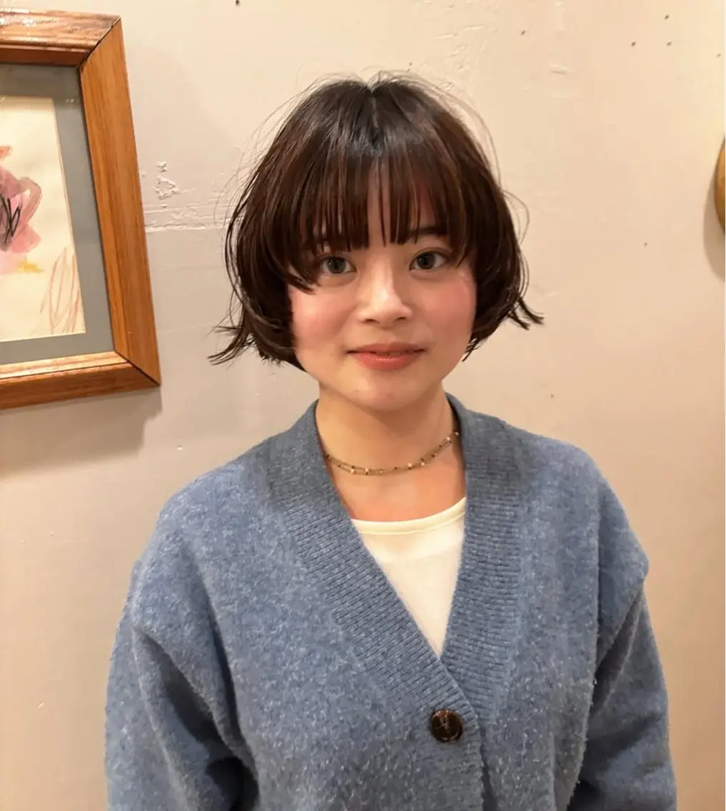 ショート ボブ レイヤーカット 宮嶋 里会のヘアスタイル