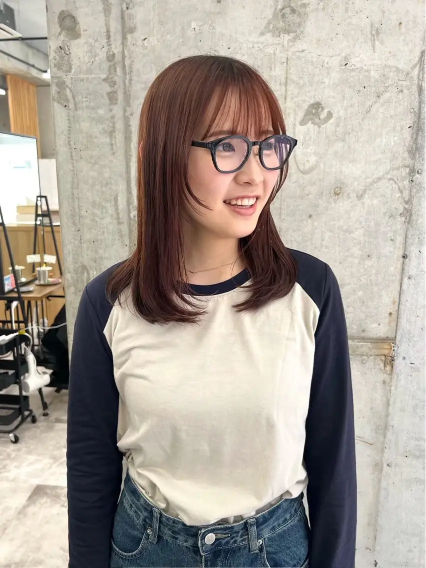 セミロング カラー ヘアカラー 山口 颯太のヘアスタイル