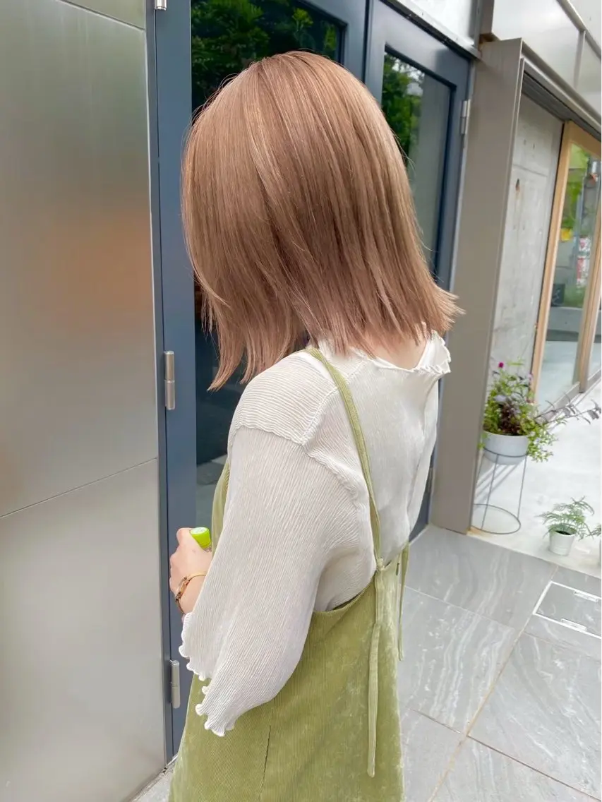 セミロング カラー ヘアアレンジ ショートボブ ボブ くびれヘア 顔まわりレイヤー 顔周りカット ヘアカラー ✨️透明感カラー✨️ kaiseiのヘアスタイル