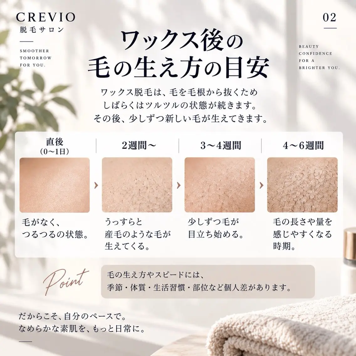 脱毛サロン CREVIOのエステ・リラクイメージ