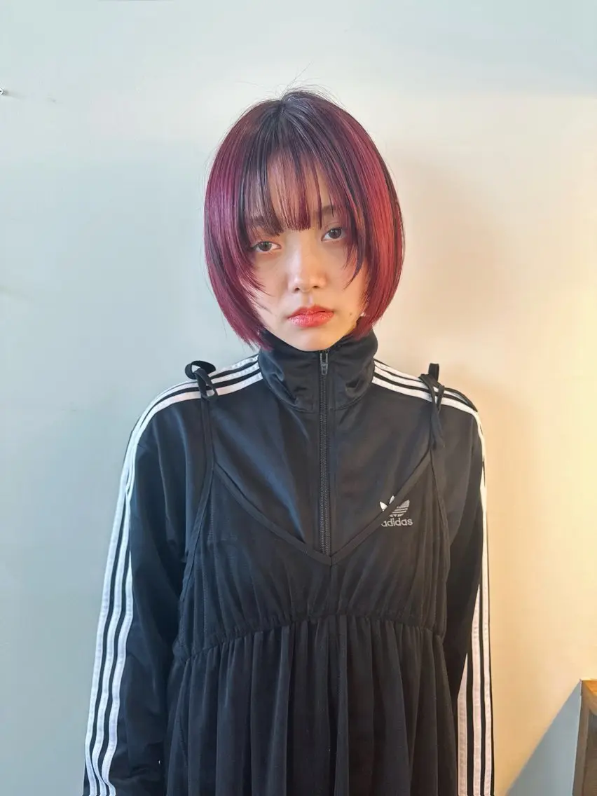 ミディアム カラー ダブルカラー レイヤーカット ウルフカット ヘアカラー トリートメント 🌈村松滉太髪質改善 レイヤーカット🌈のヘアスタイル