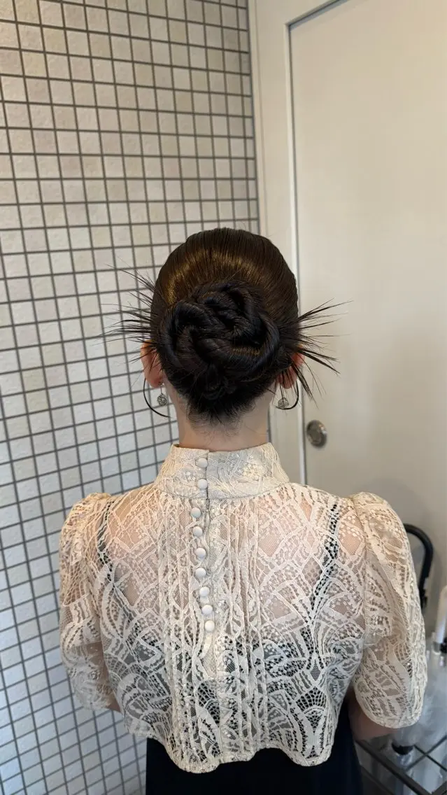 ロング ヘアセット mina★ショート cutモデル募集中のヘアスタイル