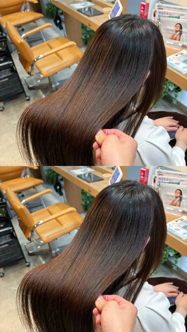 セミロング ヘッドスパ 恵比寿/髪質改善/ レイヤー/羽立蔵之助のヘアスタイル