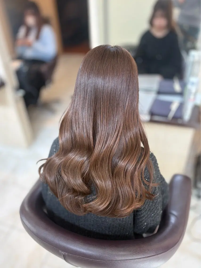 ロング カラー カット ヘアカラー トリートメント 🎀透明感カラー 🎀ナズナのヘアスタイル