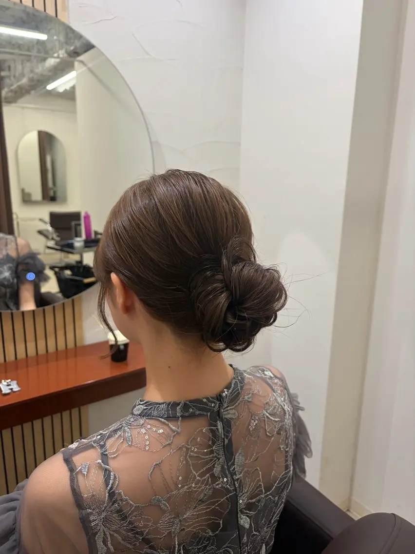 カット ヘアセット 盛れる艶カラー× レイヤーカット/咲来のヘアスタイル