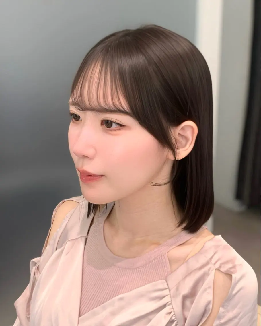 ショート カット ヘアカラー トリートメント 🎀韓国風顔周り× 透明感/梅田/アリサのヘアスタイル