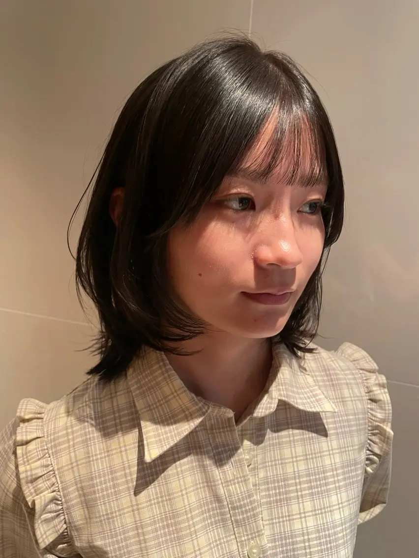 セミロング カラー ヘアカラー 縮毛矯正 トリートメント レイヤー/縮毛矯正 🪄chihiroのヘアスタイル