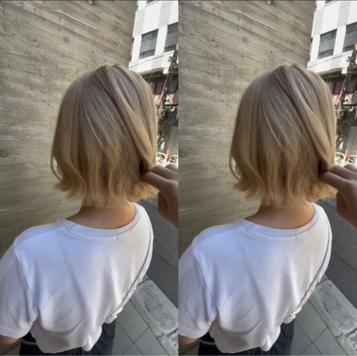 ショート カラー ブリーチ ケアブリーチ デザインカラー イヤリングカラー ハイトーンカラー カット ヘアカラー トリートメント オージュアソムリエ DAIKI⭐️のヘアスタイル