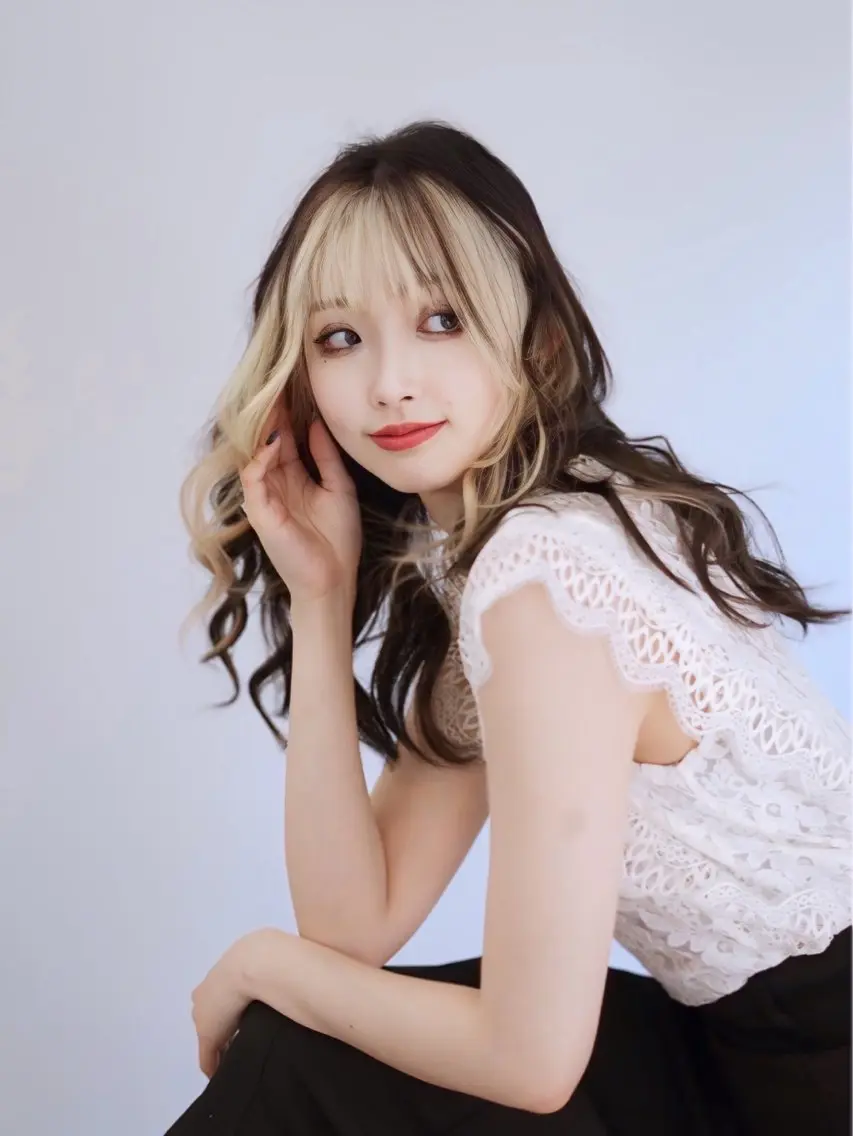ロング カラー 韓国風ヘア 似合わせカット 小顔カット 渋谷レイヤーカット❌ 縮毛矯正専門/武田涼のヘアスタイル