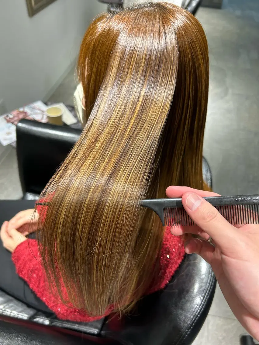 ロング 縮毛矯正 トリートメント 髪質改善特化🫧 梶川　歩哉のヘアスタイル