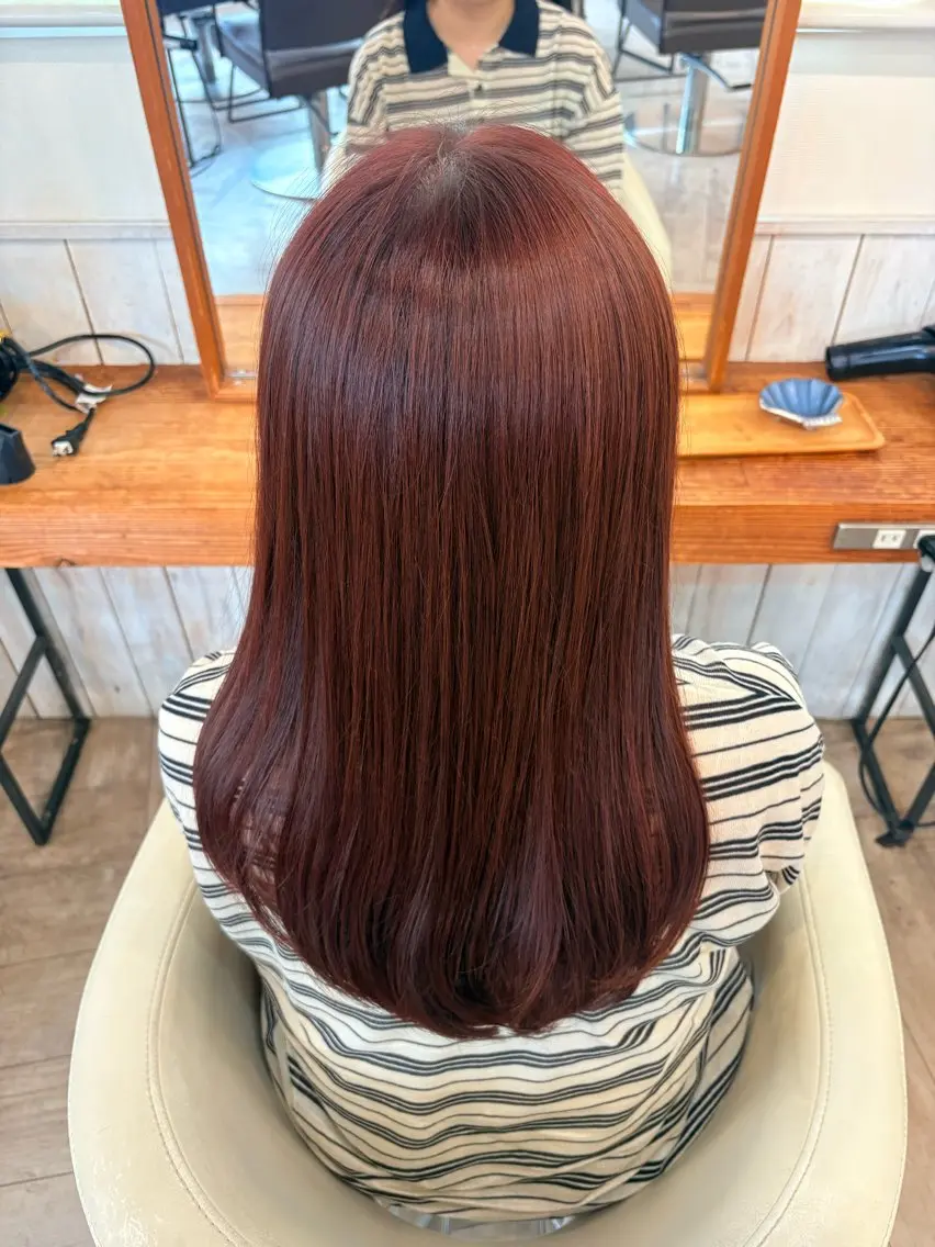 ロング カット ヘアカラー まなか-Clap by Tetote-のヘアスタイル