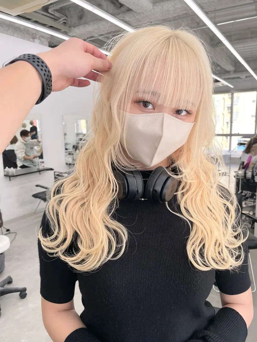 カラー ブリーチ 透明感カラー ハイトーンカラー ヘアカラー ブリーチ/ハイトーン 名古屋栄 リカのヘアスタイル