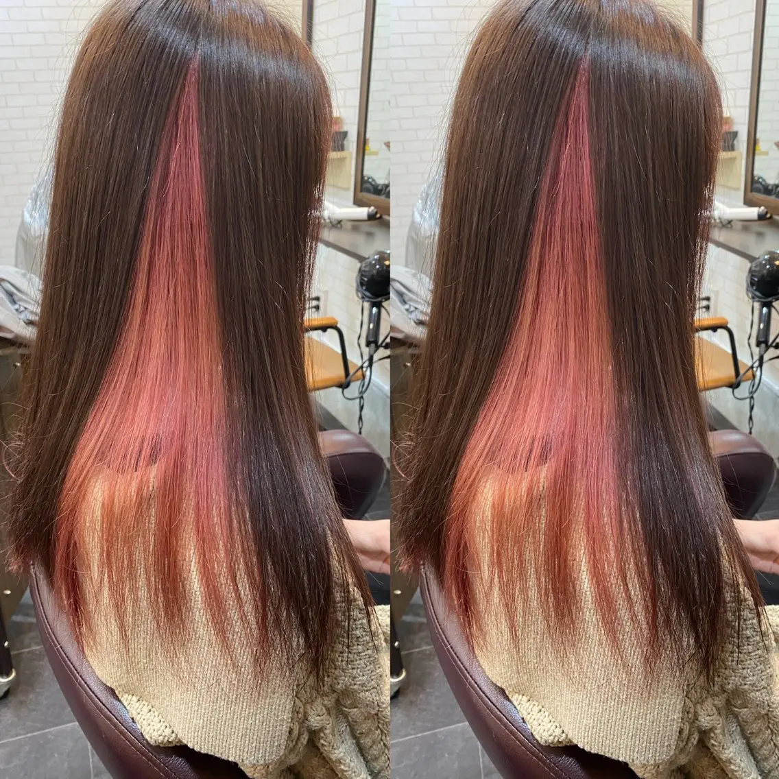 セミロング カット ヘアカラー トリートメント 口コミ150件超え 💬☘️笹岡航太のヘアスタイル
