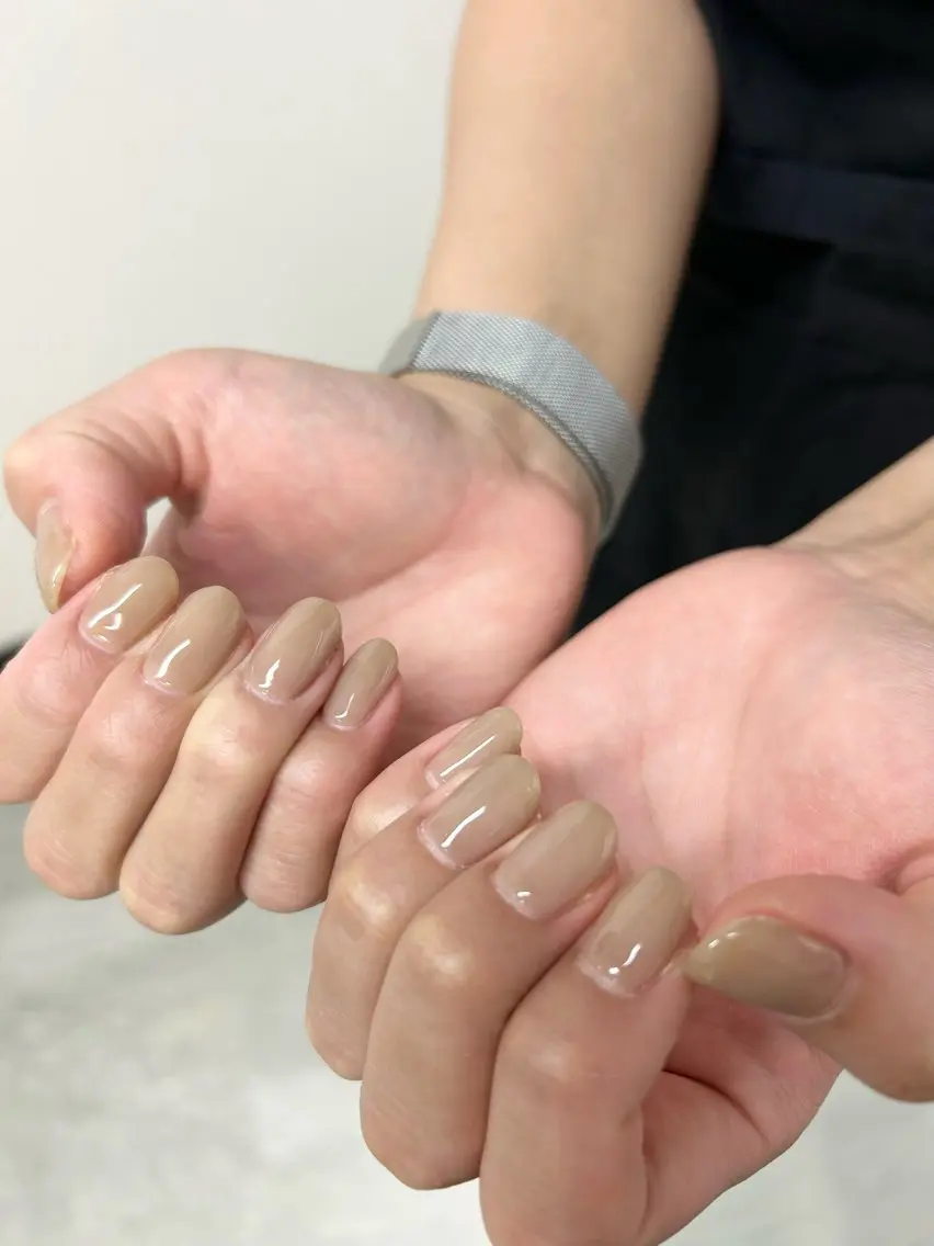 ネイル ブラウン Laniana nail minaのネイルデザイン