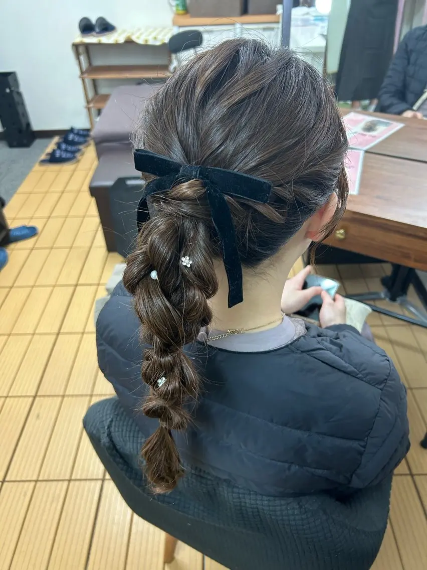 セミロング 着付け Delight ヘアメイク着付けのヘアスタイル