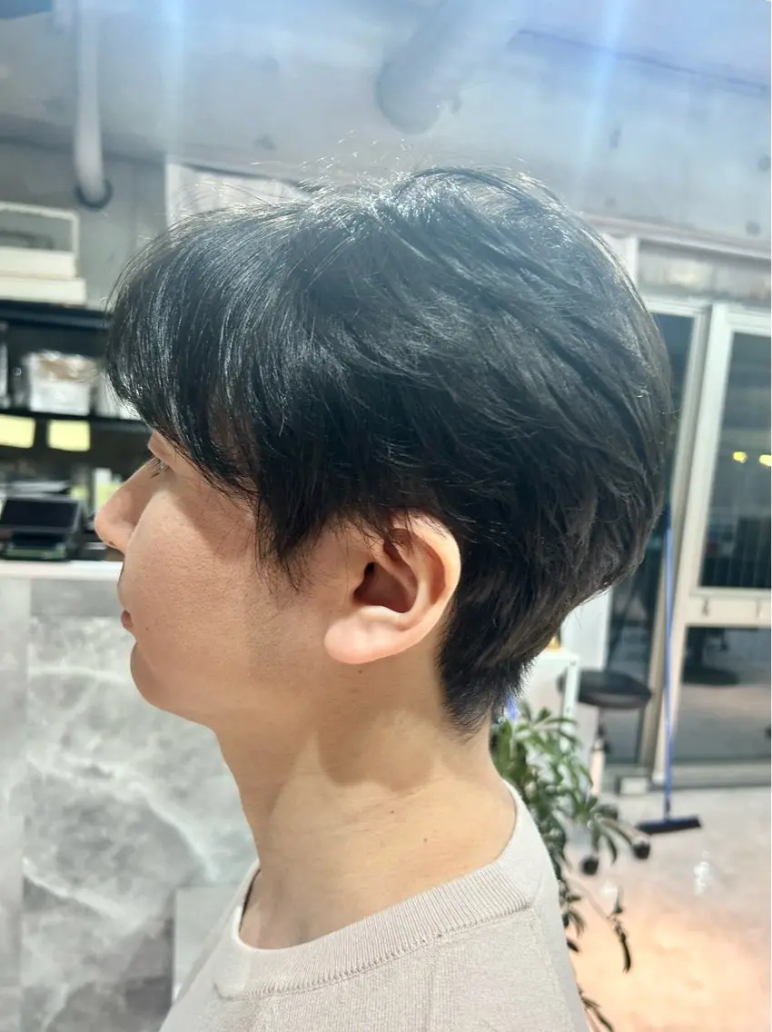 メンズ ヘアカラー NAHO 艶カラー/髪質改善のヘアスタイル