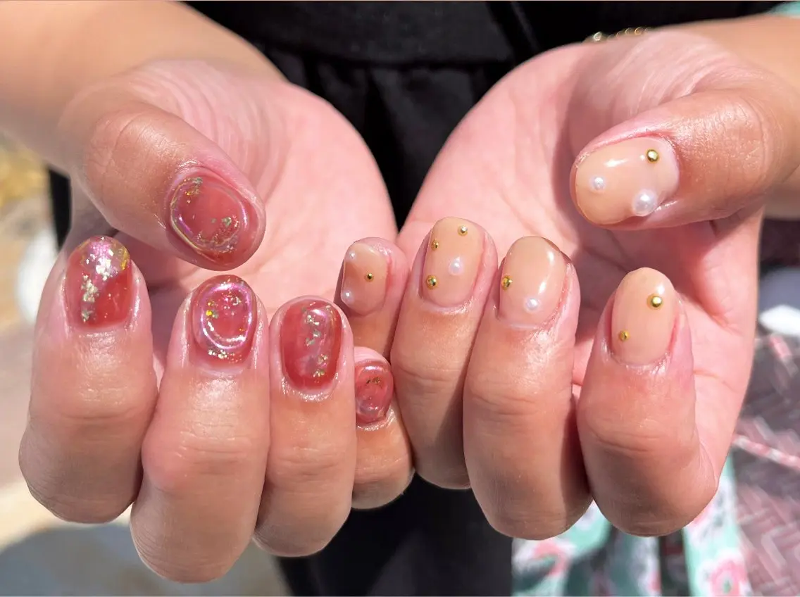 ネイル ニュアンスネイル ハンドネイル HazeGrass NAILのネイルデザイン