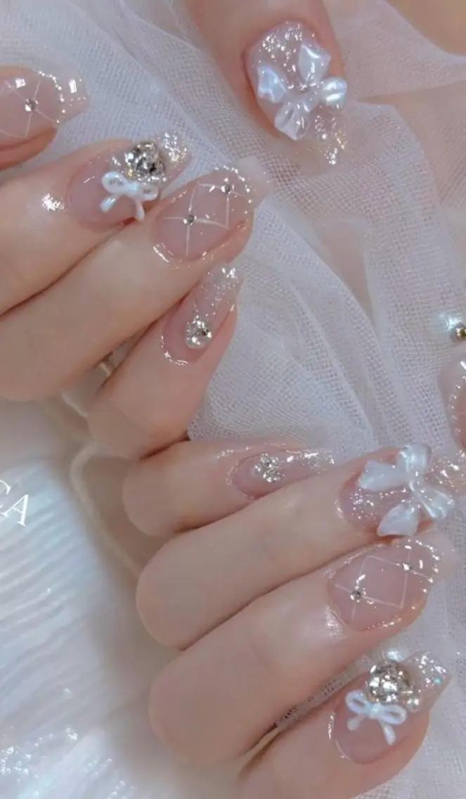 ネイル 長さ出し 持ち込み ネイルチップ ハンドネイル JISOO ANA.CHUOのネイルデザイン