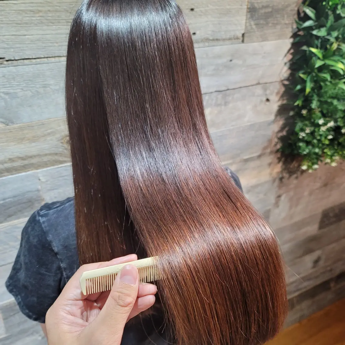 ロング 縮毛矯正 近藤 正充のヘアスタイル