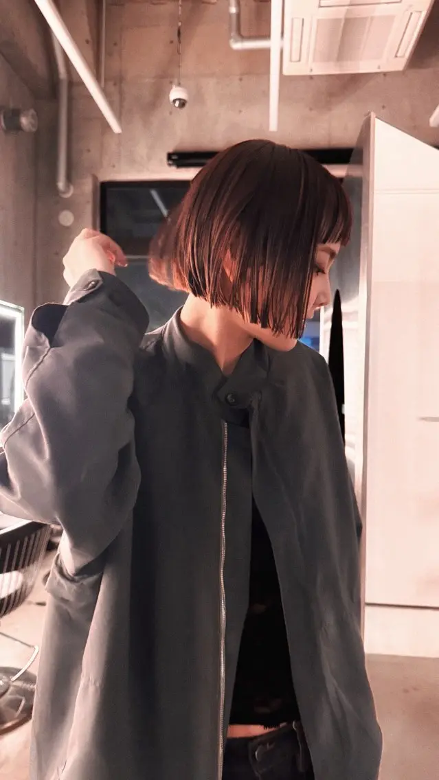 ミディアム パーマ ミディアムパーマ カット 縮毛矯正 saki|パーマ ボブパーマ.メンズのヘアスタイル