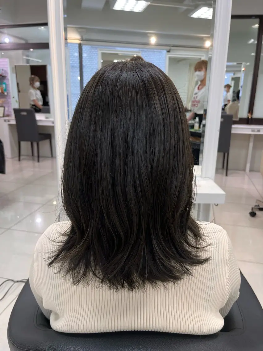 ミディアム カラー 透明感カラー カット ヘアカラー トリートメント 【メンズ縮毛矯正/ Ryoka】のヘアスタイル